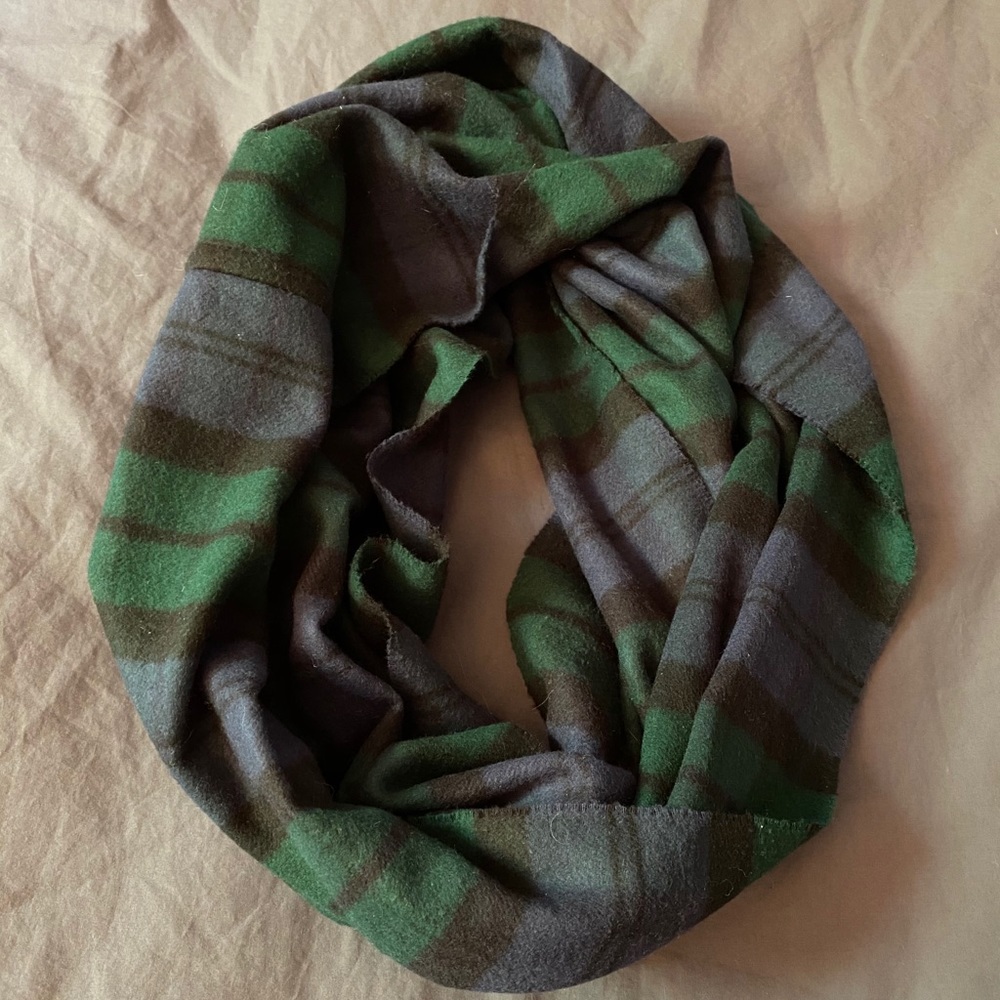 Lord and Taylor flannel circle scarf